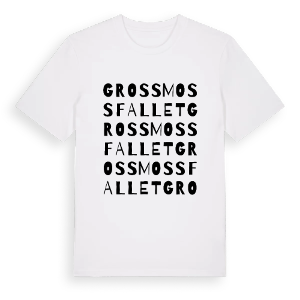 Grossmossfallet ordlek t-shirt – ekologisk bomull t-shirt från PinShirt