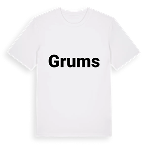 Grums fetstil t-shirt – ekologisk bomull t-shirt från PinShirt