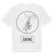 White t-shirt med Grums t-shirt