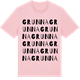 Pink Cotton t-shirt med Grunna ordlek t-shirt