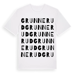 Grunnerud ordlek t-shirt – ekologisk bomull t-shirt från PinShirt