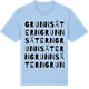 Blue Soul t-shirt med Grunnsätern ordlek t-shirt