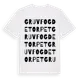 White t-shirt med Gruvfogdetorpet ordlek t-shirt