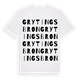 Grytingsbron ordlek t-shirt