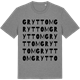 Mid Heather Gray t-shirt med Gryttom ordlek t-shirt