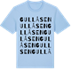Blue Soul t-shirt med Gullåsen ordlek t-shirt