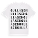 White t-shirt med Gullåsen ordlek t-shirt