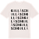 Vintage White t-shirt med Gullåsen ordlek t-shirt