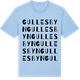 Blue Soul t-shirt med Gullesbyn ordlek t-shirt