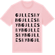 Pink Cotton t-shirt med Gullesbyn ordlek t-shirt