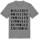 Mid Heather Gray t-shirt med Gullesbyn ordlek t-shirt