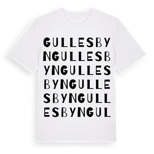 Gullesbyn ordlek t-shirt – ekologisk bomull t-shirt från PinShirt