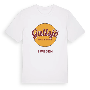 Gullsjö cirkel t-shirt – ekologisk bomull t-shirt från PinShirt