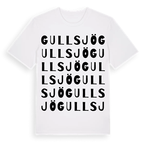 Gullsjö ordlek t-shirt – ekologisk bomull t-shirt från Pinshirt