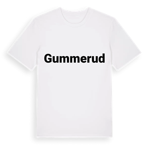 Gummerud fetstil t-shirt – ekologisk bomull t-shirt från PinShirt
