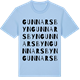Blue Soul t-shirt med Gunnarsbyn ordlek t-shirt