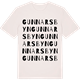 Vintage White t-shirt med Gunnarsbyn ordlek t-shirt