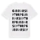 White t-shirt med Gunnarsbytorp ordlek t-shirt