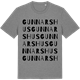 Mid Heather Gray t-shirt med Gunnarshus ordlek t-shirt