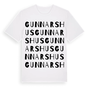 Gunnarshus ordlek t-shirt – ekologisk bomull t-shirt från Pinshirt