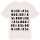 Vintage White t-shirt med Gunnarskog ordlek t-shirt