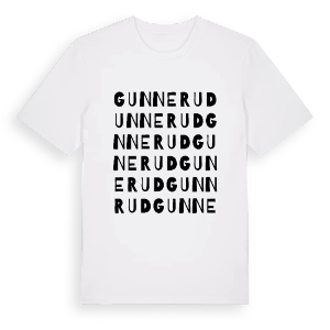 Gunnerud ordlek t-shirt – ekologisk bomull t-shirt från PinShirt