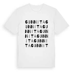 Gunnita ordlek t-shirt – ekologisk bomull t-shirt från PinShirt