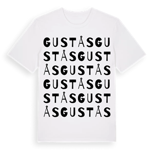 Gustås ordlek t-shirt – ekologisk bomull t-shirt från PinShirt