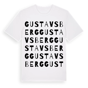 Gustavsberg ordlek t-shirt – ekologisk bomull t-shirt från PinShirt