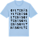 Blue Soul t-shirt med Gyltenäs ordlek t-shirt