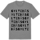 Mid Heather Gray t-shirt med Gyltenäs ordlek t-shirt
