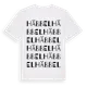 White t-shirt med Häbbel ordlek t-shirt