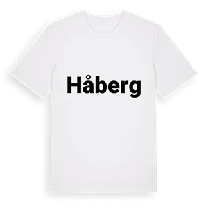Håberg fetstil t-shirt – ekologisk bomull t-shirt från PinShirt