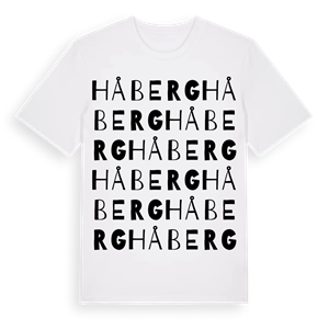 Håberg ordlek t-shirt – ekologisk bomull t-shirt från PinShirt