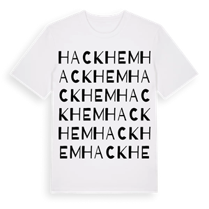 Hackhem ordlek t-shirt – ekologisk bomull t-shirt från Pinshirt