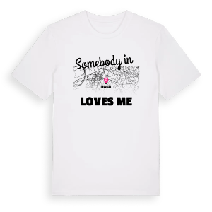 Någon i Haga älskar mig t-shirt – ekologisk bomull t-shirt från PinShirt