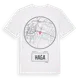 White t-shirt med Haga t-shirt