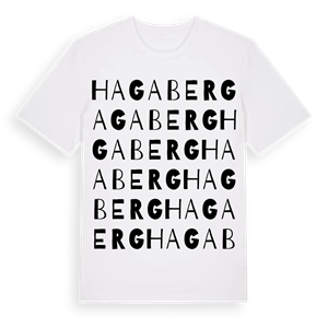 Hagaberg ordlek t-shirt – ekologisk bomull t-shirt från PinShirt