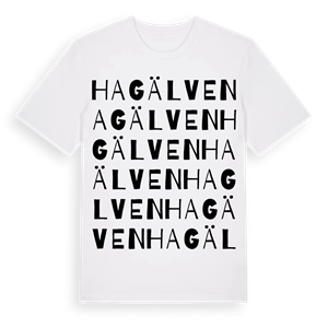 Hagälven ordlek t-shirt – ekologisk bomull t-shirt från PinShirt