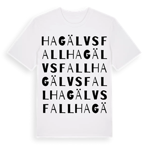 Hagälvsfall ordlek t-shirt – ekologisk bomull t-shirt från PinShirt