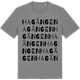 Mid Heather Gray t-shirt med Hagängen ordlek t-shirt