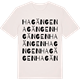 Vintage White t-shirt med Hagängen ordlek t-shirt