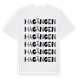 White t-shirt med Hagängen ordlek t-shirt
