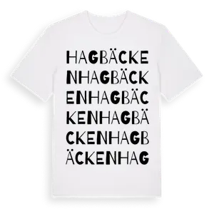 Hagbäcken ordlek t-shirt – ekologisk bomull t-shirt från Pinshirt