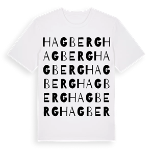 Hagberg ordlek t-shirt – ekologisk bomull t-shirt från Pinshirt