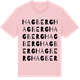 Pink Cotton t-shirt med Hagberg ordlek t-shirt