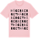 Pink Cotton t-shirt med Hägerberget ordlek t-shirt