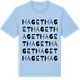 Blue Soul t-shirt med Haget ordlek t-shirt