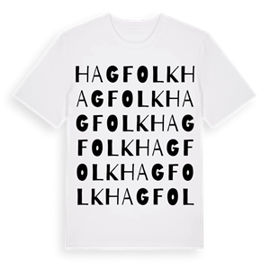 Hagfolk ordlek t-shirt – ekologisk bomull t-shirt från PinShirt