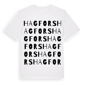 Hagfors ordlek t-shirt – ekologisk bomull t-shirt från PinShirt